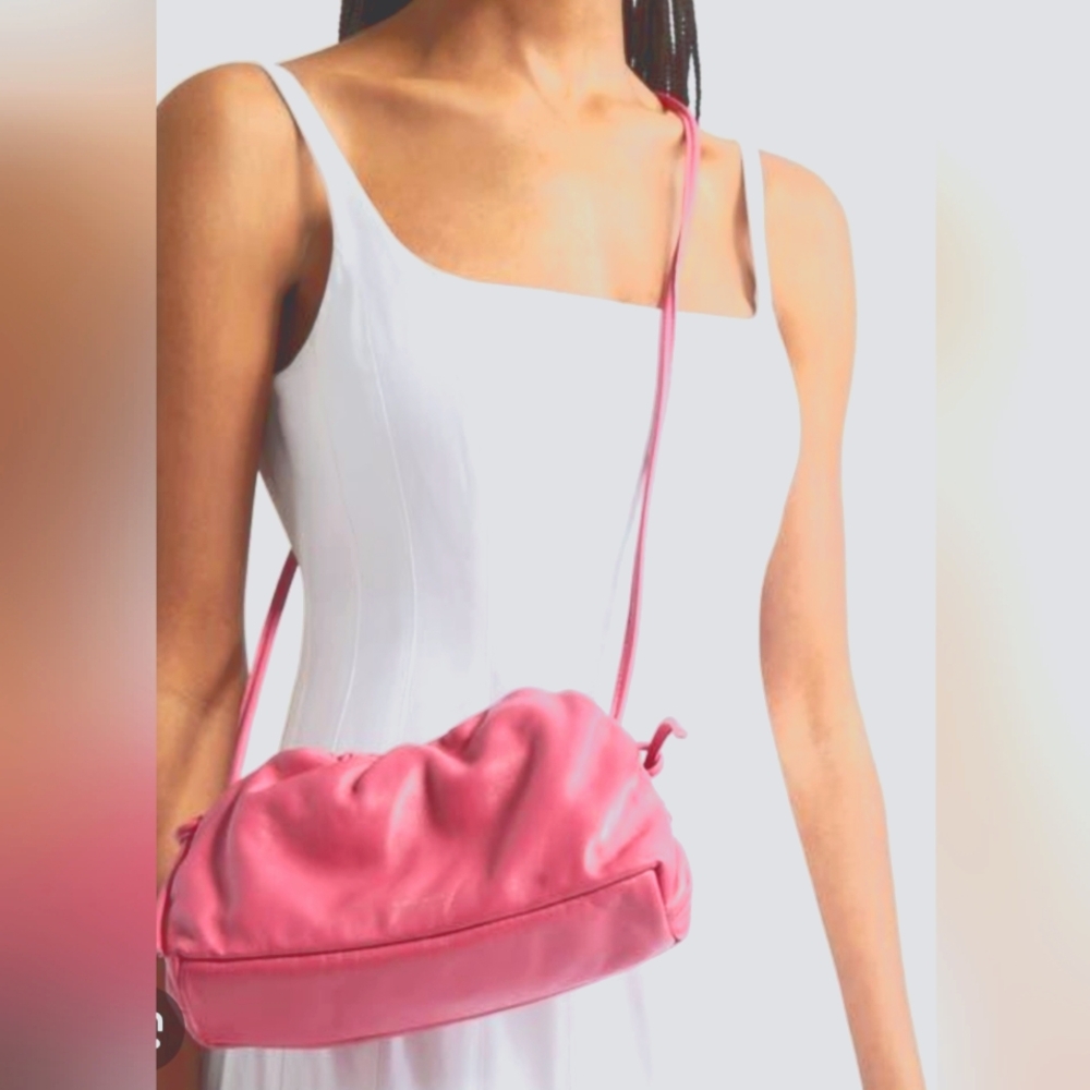 Y2K🆕️🌟👛 Lovely In Pink👛🌟 🩷Love Knot Pleated Bag/Adjustable Crossbody